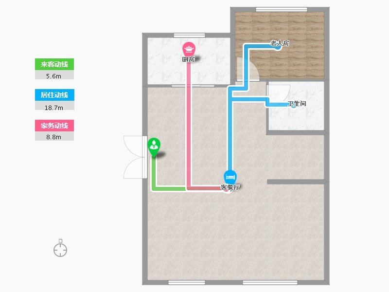 河南省-郑州市-郑北孔雀城-128.00-户型库-动静线