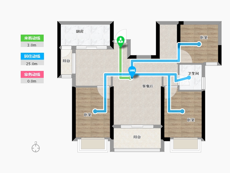 河南省-郑州市-御品蔚来云城-78.00-户型库-动静线