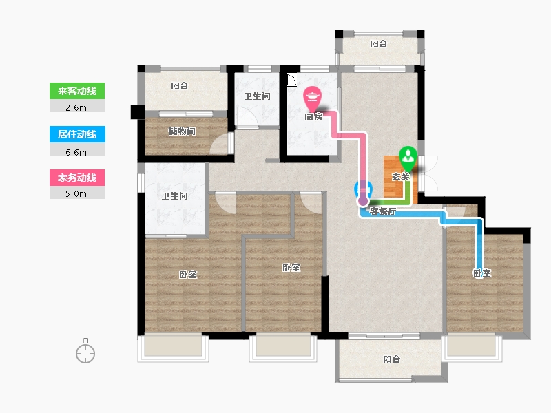 福建省-漳州市-禹洲雍禧澜湾-114.50-户型库-动静线