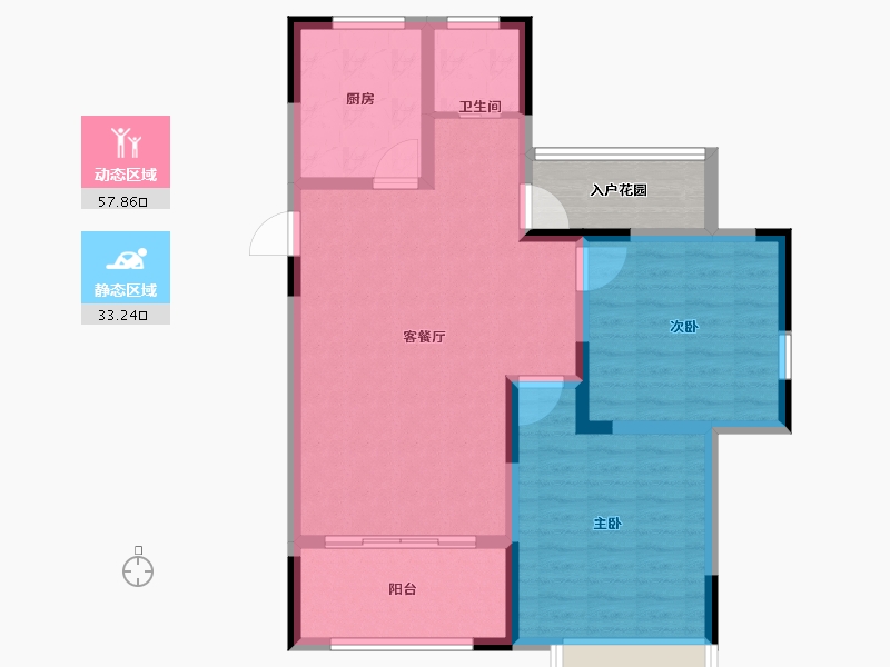 安徽省-宣城市-金銮·御林河畔-87.00-户型库-动静分区