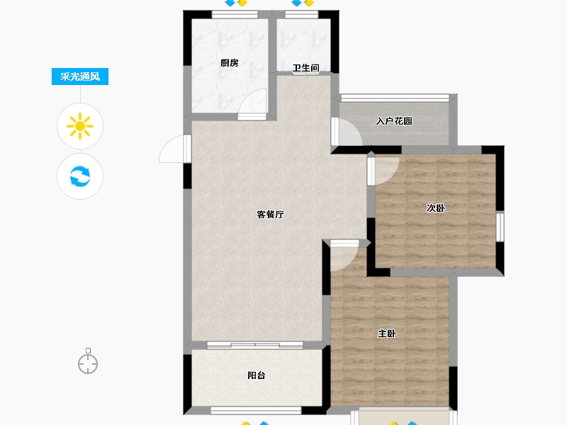 安徽省-宣城市-金銮·御林河畔-87.00-户型库-采光通风