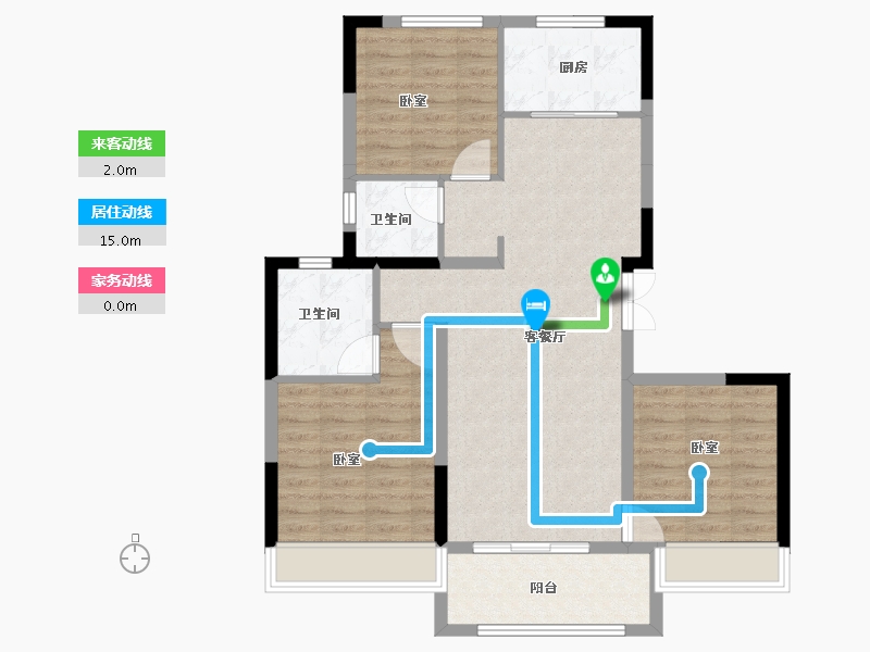 河南省-郑州市-银基国际旅游度假区-88.19-户型库-动静线