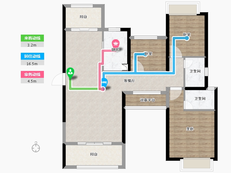 福建省-泉州市-鼎盛天玺-100.99-户型库-动静线