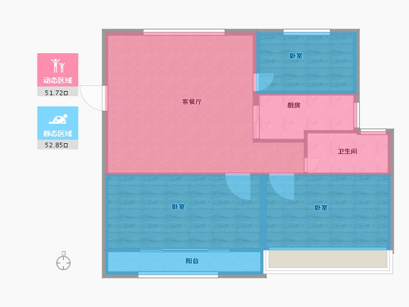 山东省-菏泽市-中达逸景广场-96.00-户型库-动静分区