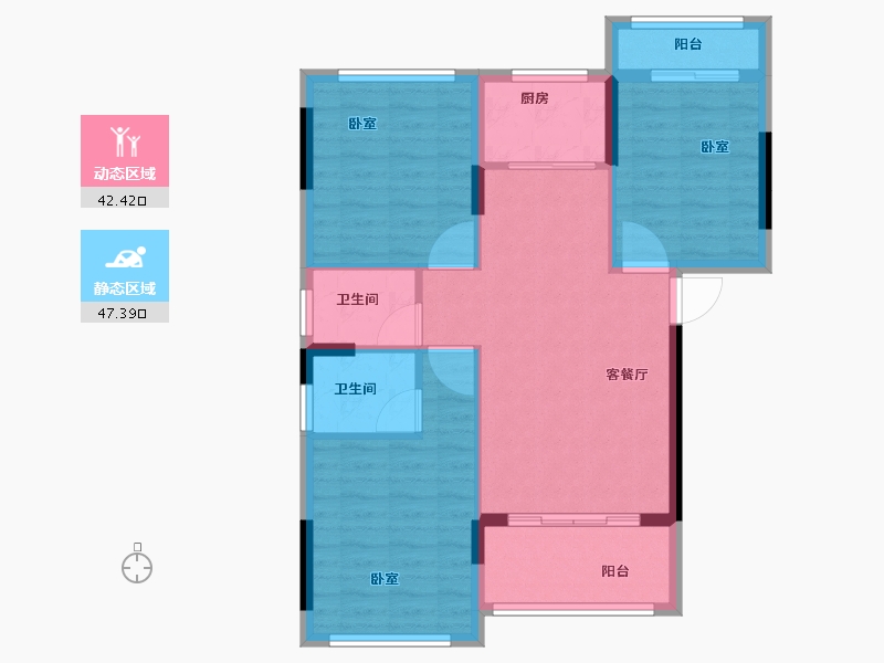 福建省-漳州市-多吉月港官邸-81.00-户型库-动静分区