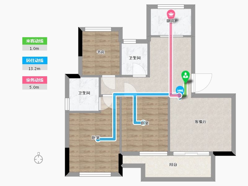 浙江省-湖州市-汎港润合-71.00-户型库-动静线