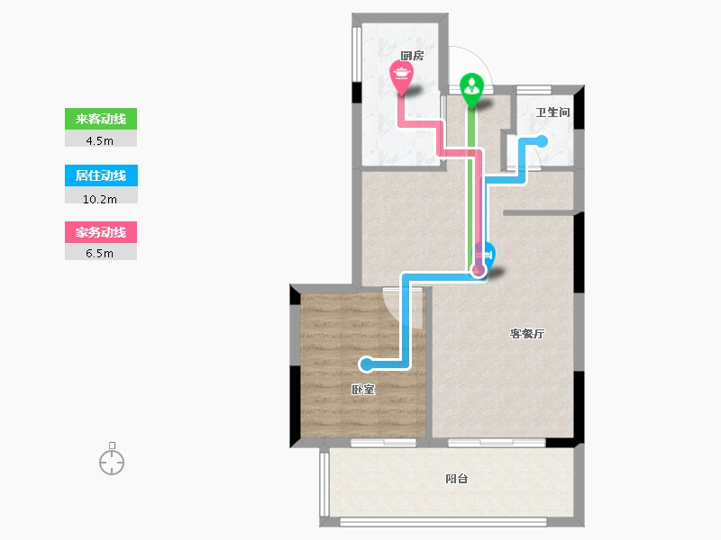 福建省-漳州市-多吉月港官邸-69.00-户型库-动静线