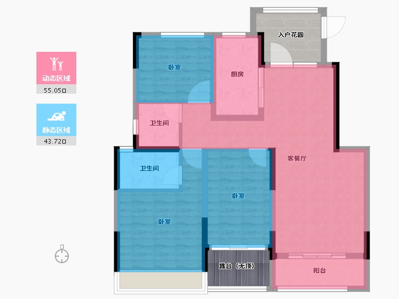 河南省-郑州市-银基国际旅游度假区-98.01-户型库-动静分区