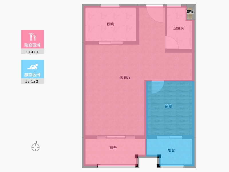 福建省-泉州市-金龙海悦城-93.00-户型库-动静分区