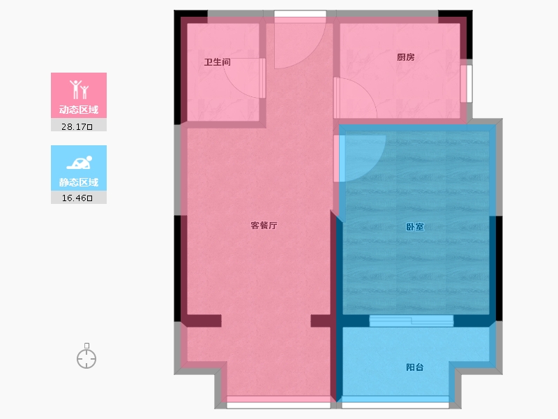 浙江省-嘉兴市-金鹏大都会-39.00-户型库-动静分区