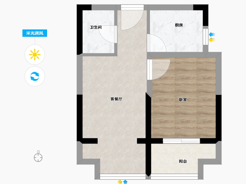 浙江省-嘉兴市-金鹏大都会-39.00-户型库-采光通风