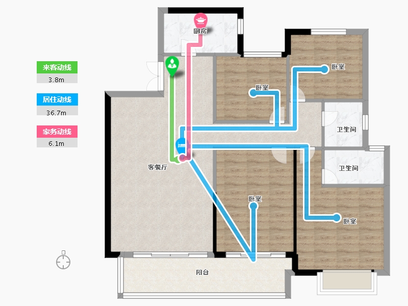 福建省-莆田市-凯天青山城峰璟-112.00-户型库-动静线