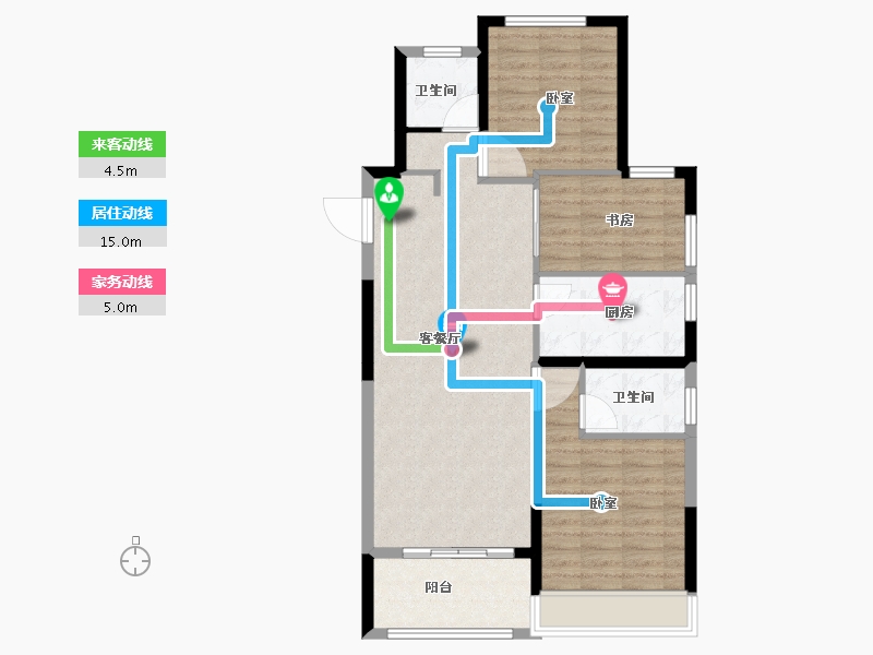 河南省-郑州市-银基国际旅游度假区-85.99-户型库-动静线