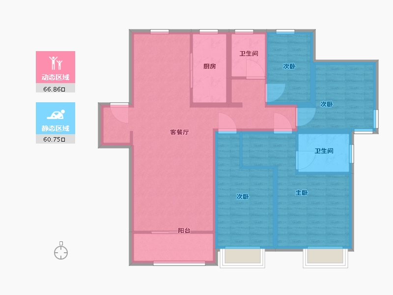 山东省-青岛市-中建锦绣城-114.01-户型库-动静分区