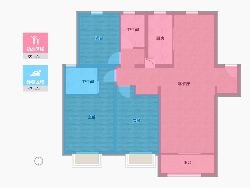 山东省-青岛市-中建锦绣城-102.00-户型库-动静分区