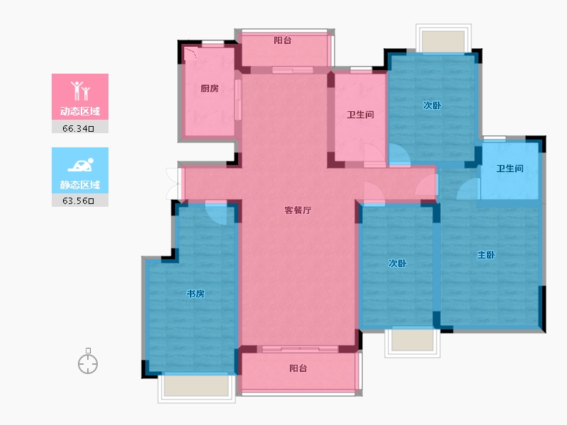 江西省-吉安市-滨江·凤凰城-115.20-户型库-动静分区