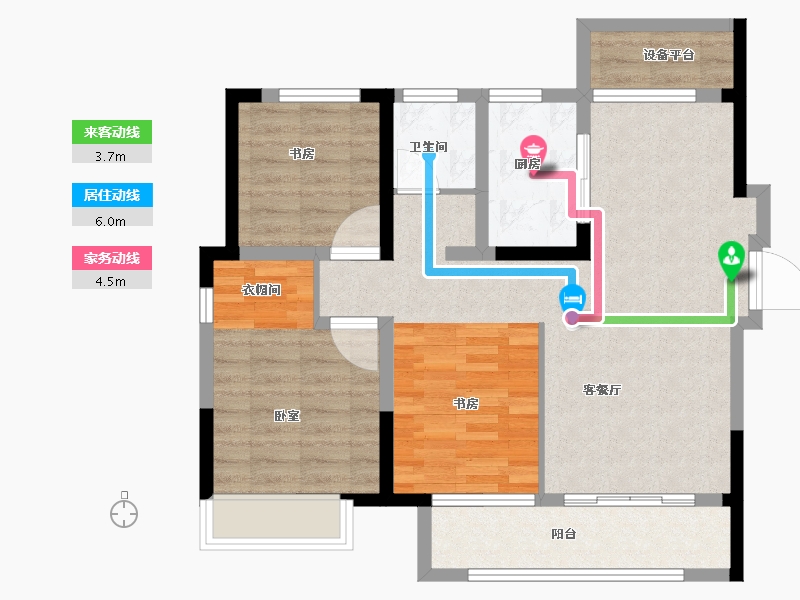 安徽省-合肥市-信达万振东方樾府-81.00-户型库-动静线