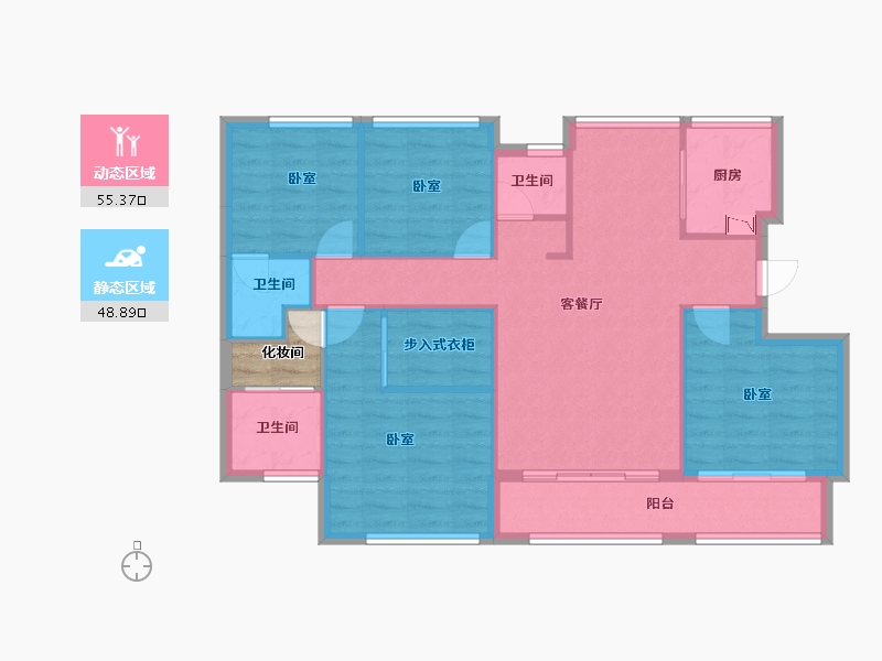 福建省-莆田市-中建荔景新城-96.78-户型库-动静分区