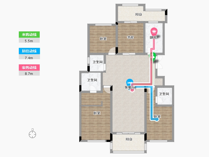 浙江省-绍兴市-嘉悦花园-138.00-户型库-动静线