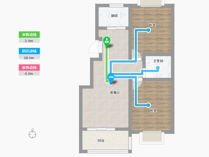 安徽省-淮南市-嘉和名城-64.04-户型库-动静线