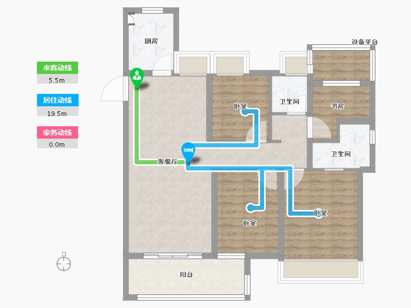 安徽省-合肥市-文一泊心湾-92.99-户型库-动静线