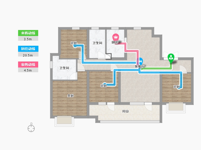 山东省-青岛市-越秀天悦海湾-102.00-户型库-动静线