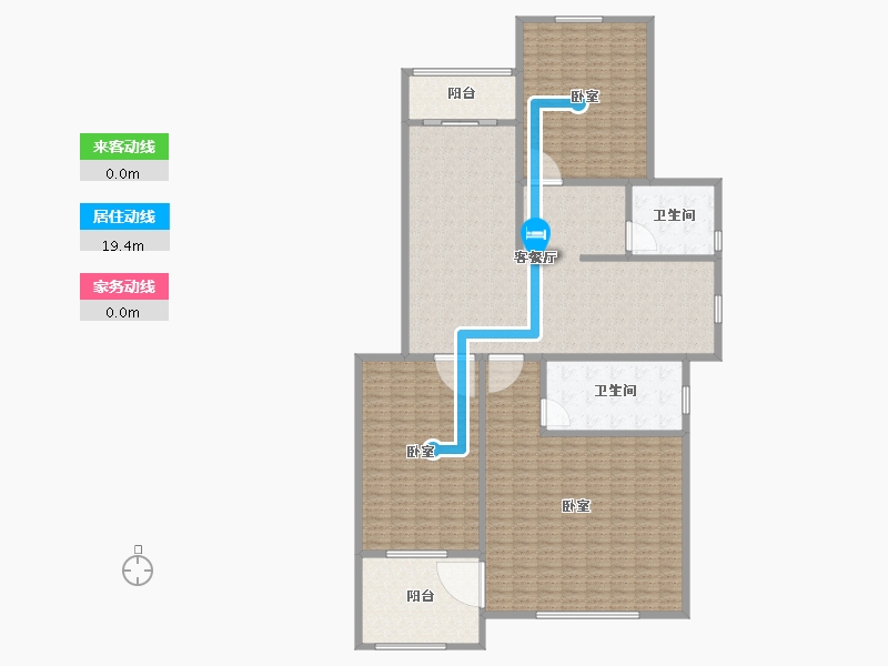 山东省-滨州市-海通御墅蓝庭-256.26-户型库-动静线