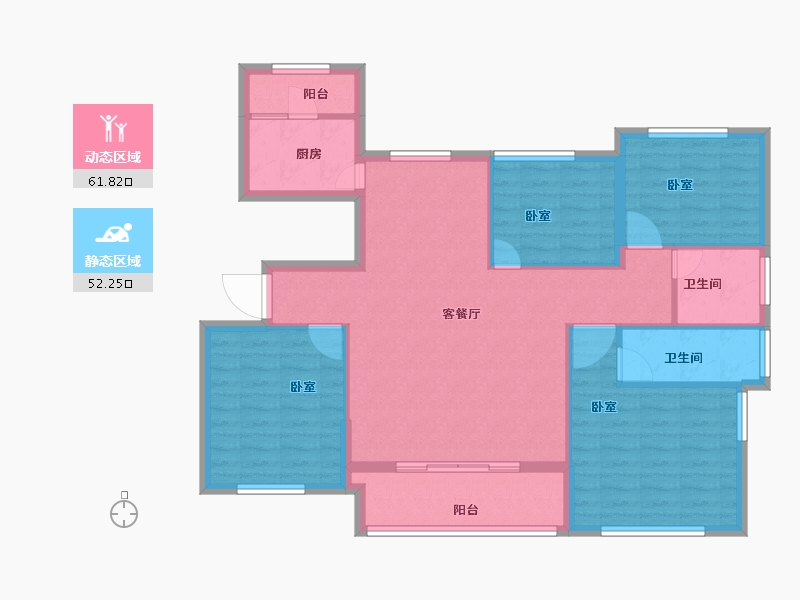 福建省-宁德市-中茵・外滩1号-103.00-户型库-动静分区