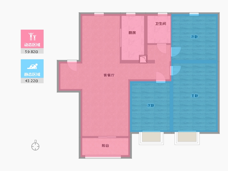 山东省-青岛市-中建锦绣城-92.00-户型库-动静分区