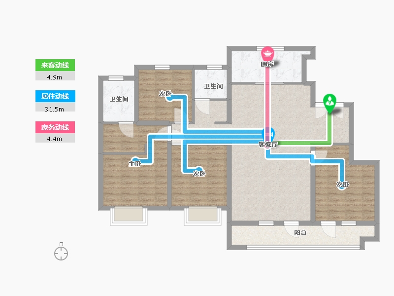 山东省-青岛市-中建锦绣城-118.00-户型库-动静线