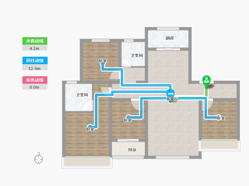 山东省-滨州市-御宸尚品-120.00-户型库-动静线