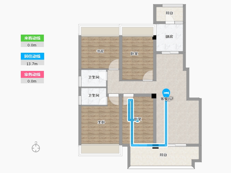 安徽省-亳州市-鸿路橘子洲-101.35-户型库-动静线