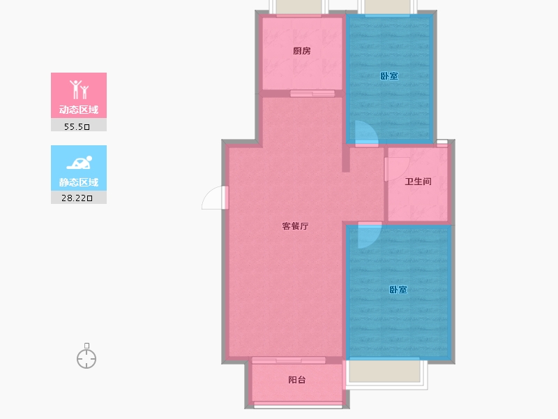 山东省-滨州市-创新国际-75.11-户型库-动静分区