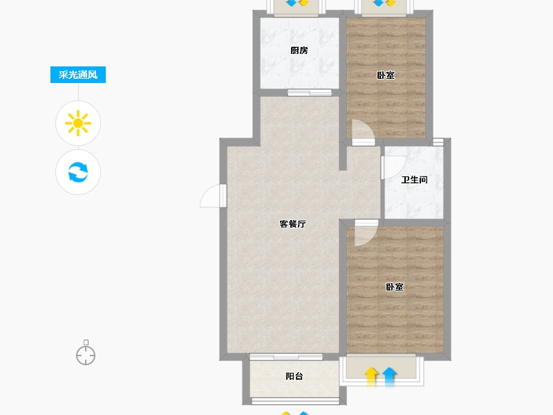 山东省-滨州市-创新国际-75.11-户型库-采光通风