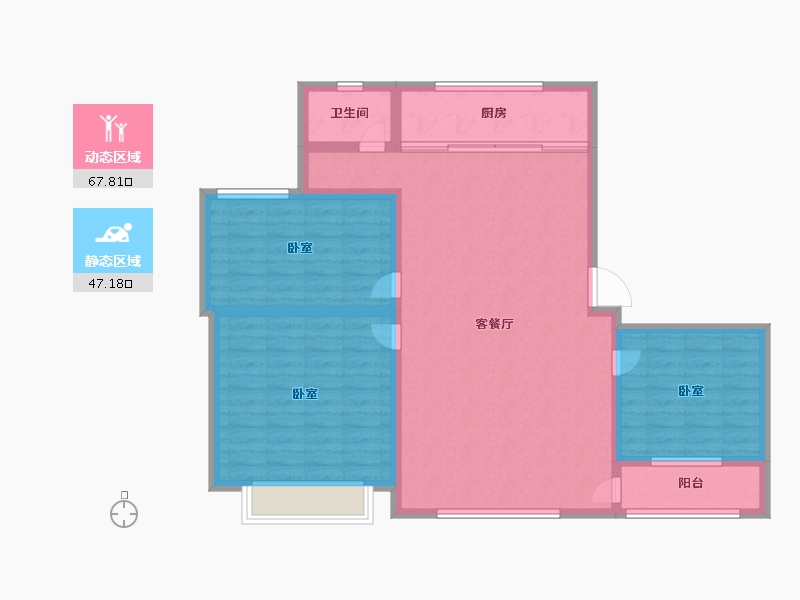 山东省-滨州市-玉龙湖畔-103.99-户型库-动静分区