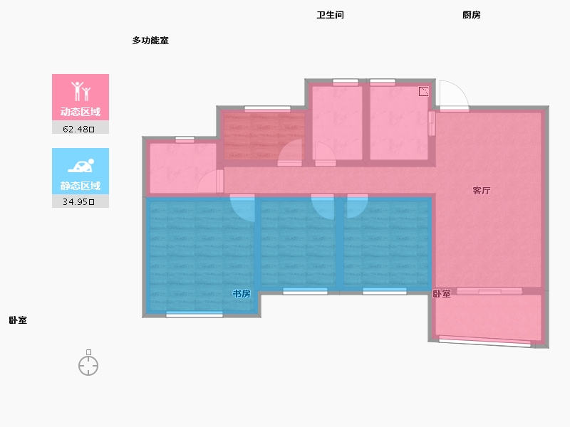 安徽省-马鞍山市-新宸金悦府-84.93-户型库-动静分区