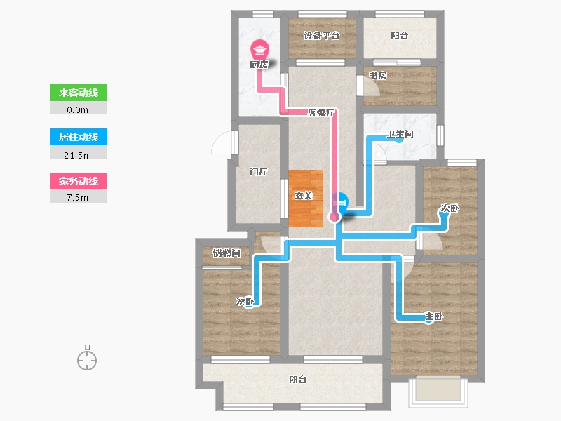 安徽省-滁州市-锦天相国府-91.08-户型库-动静线