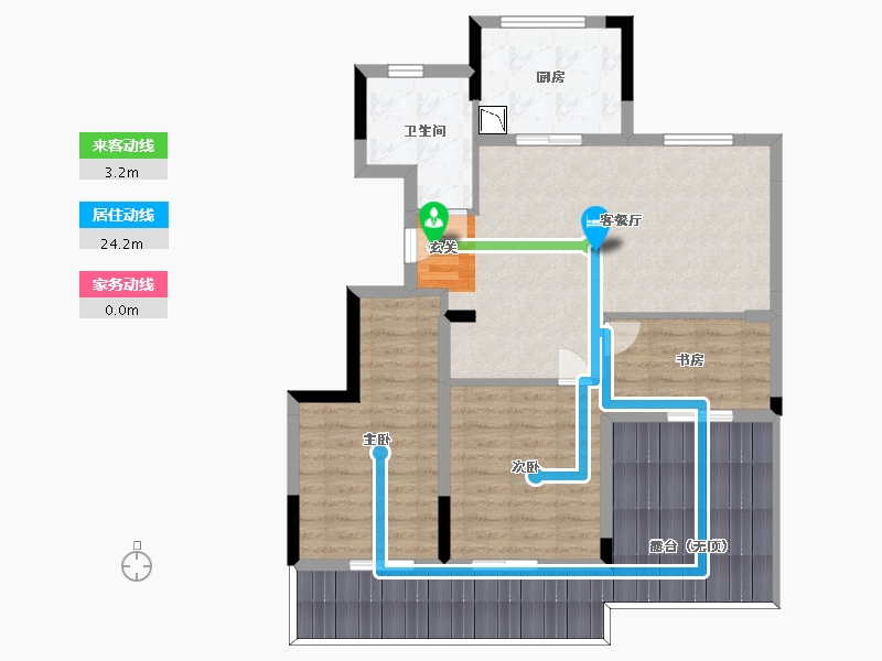 江西省-南昌市-江西蓝城桃花源-95.00-户型库-动静线