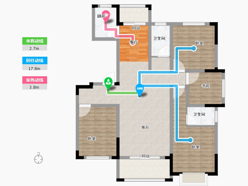 安徽省-宿州市-泗县桂花苑-117.75-户型库-动静线