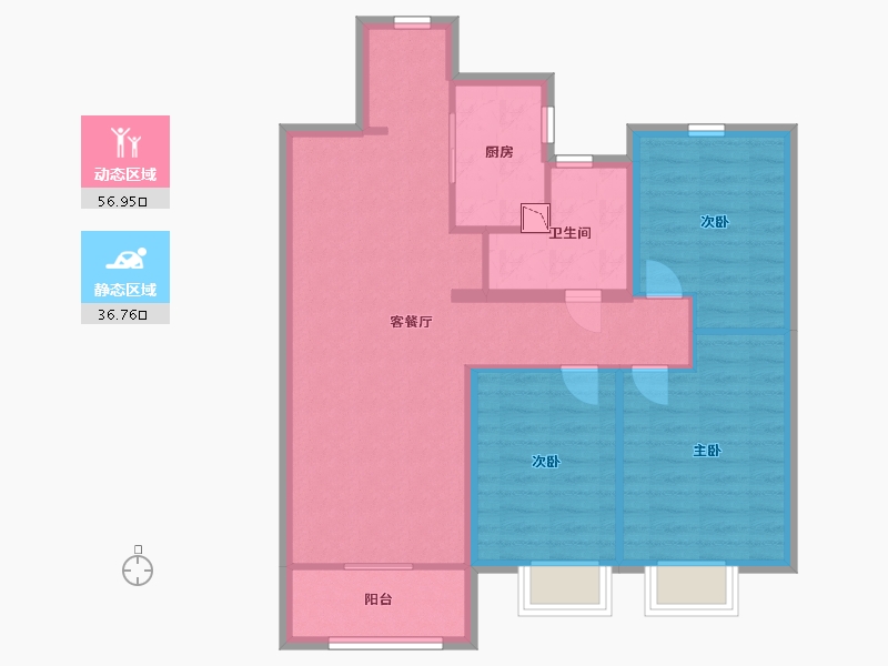 山东省-青岛市-中建锦绣城-84.00-户型库-动静分区