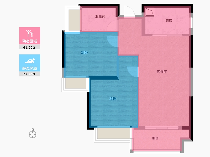 福建省-厦门市-阳光城丽景湾-58.00-户型库-动静分区