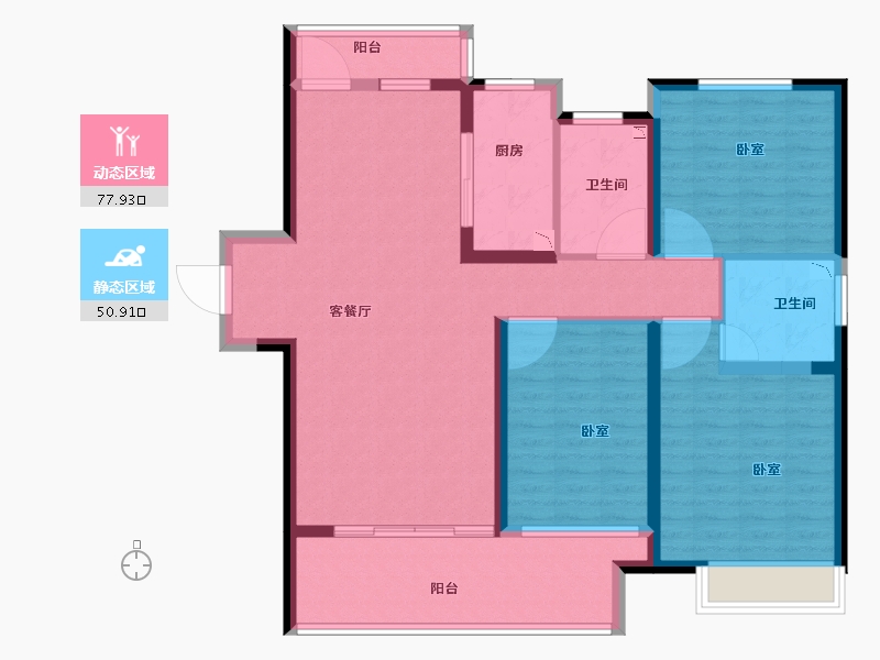 山东省-菏泽市-华地翡翠公园-115.50-户型库-动静分区