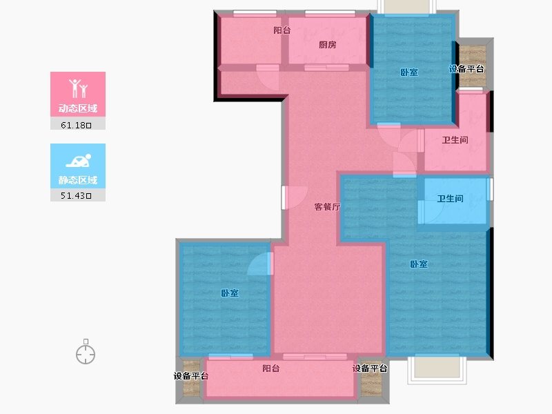 浙江省-温州市-时代·瓯海壹品-102.00-户型库-动静分区