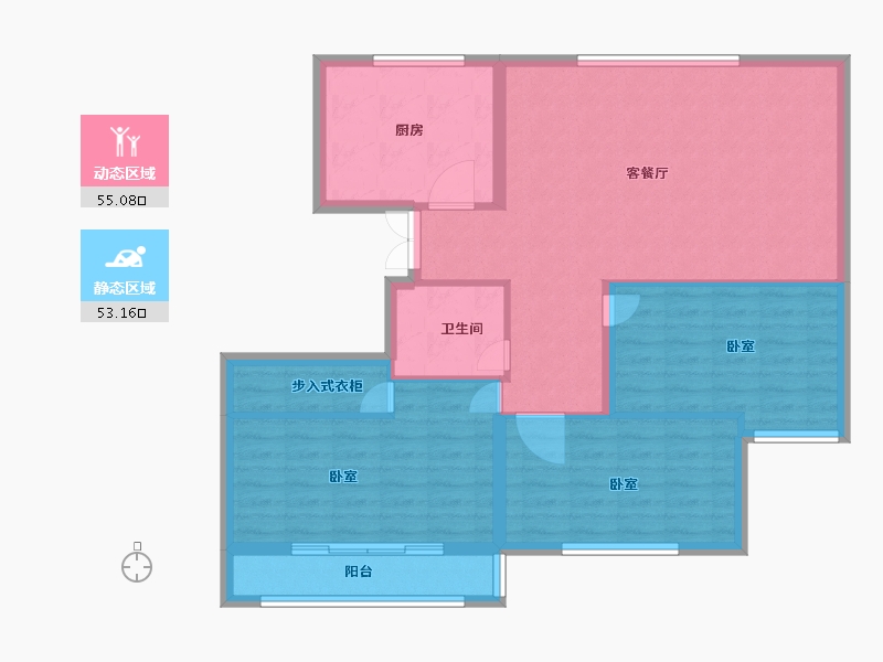 山东省-菏泽市-华瑞紫云台-98.00-户型库-动静分区