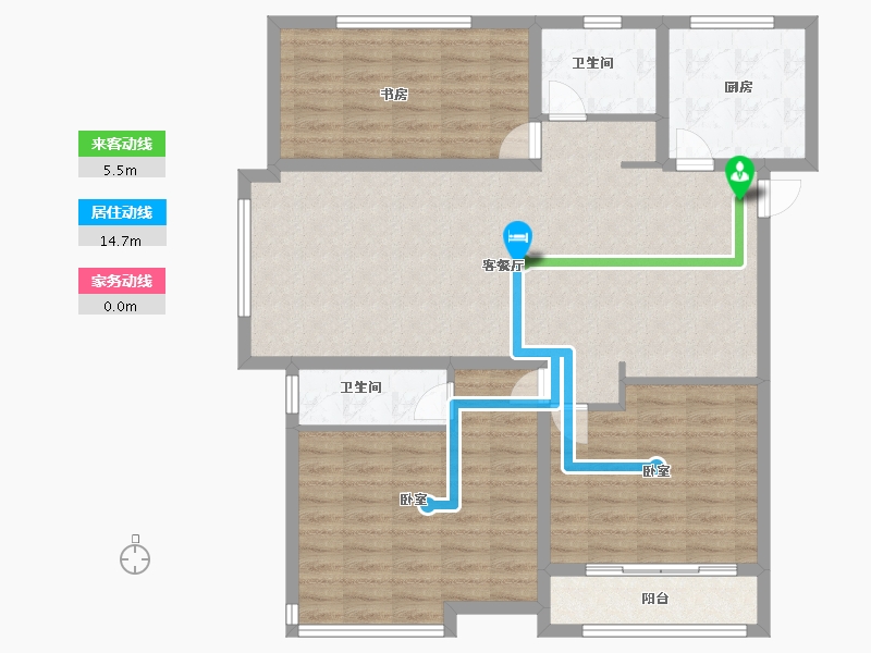 山东省-菏泽市-齐鲤万家新城-106.00-户型库-动静线