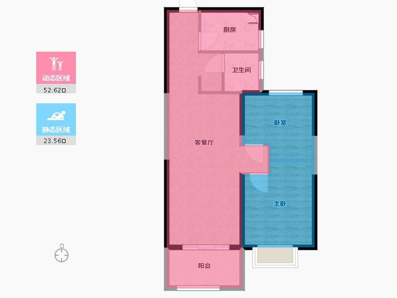 河南省-郑州市-亚星环翠居-68.10-户型库-动静分区