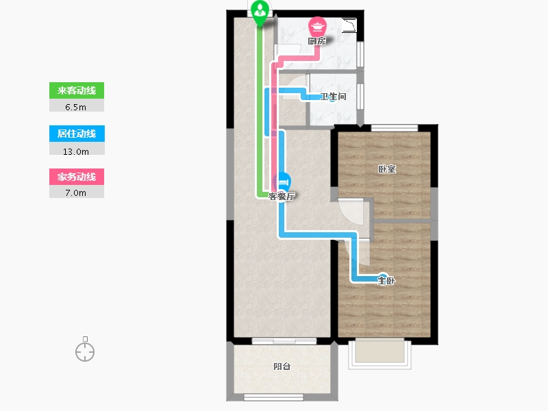 河南省-郑州市-亚星环翠居-68.10-户型库-动静线