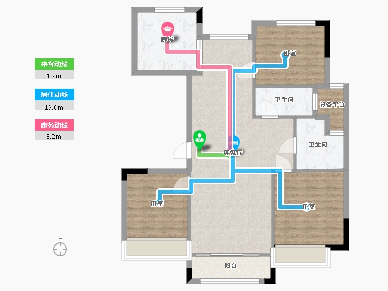 浙江省-湖州市-赞成海月-91.18-户型库-动静线