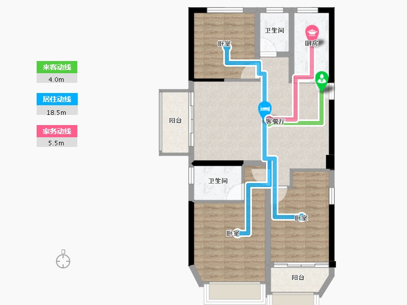 福建省-宁德市-屏南东湖观邸-81.12-户型库-动静线