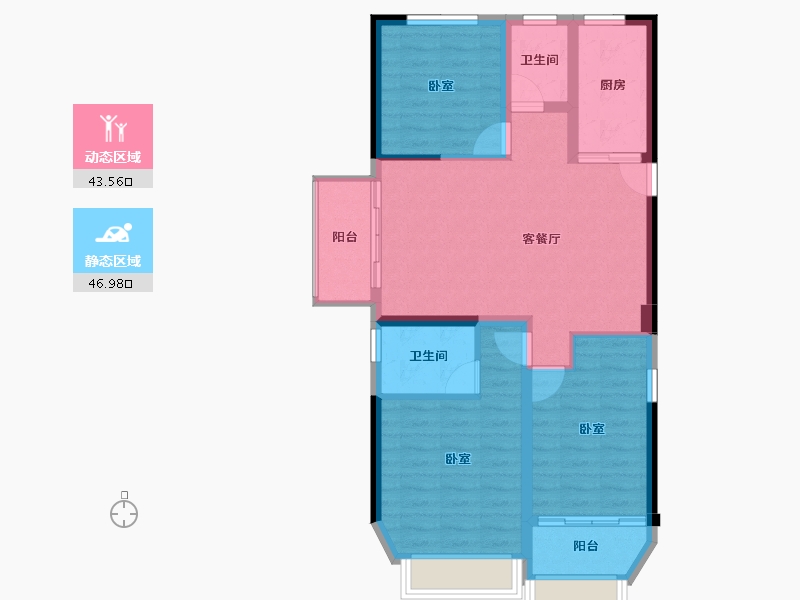 福建省-宁德市-屏南东湖观邸-81.12-户型库-动静分区